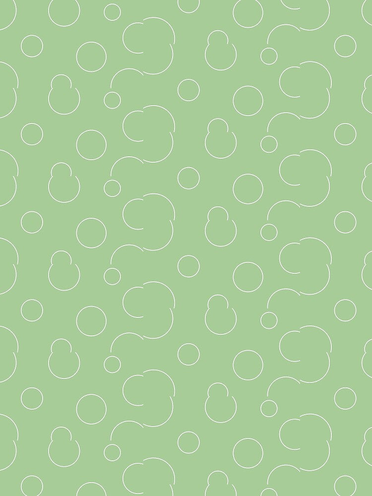 Cute Green Bubbles Aesthetic Items by GoodJobLola
