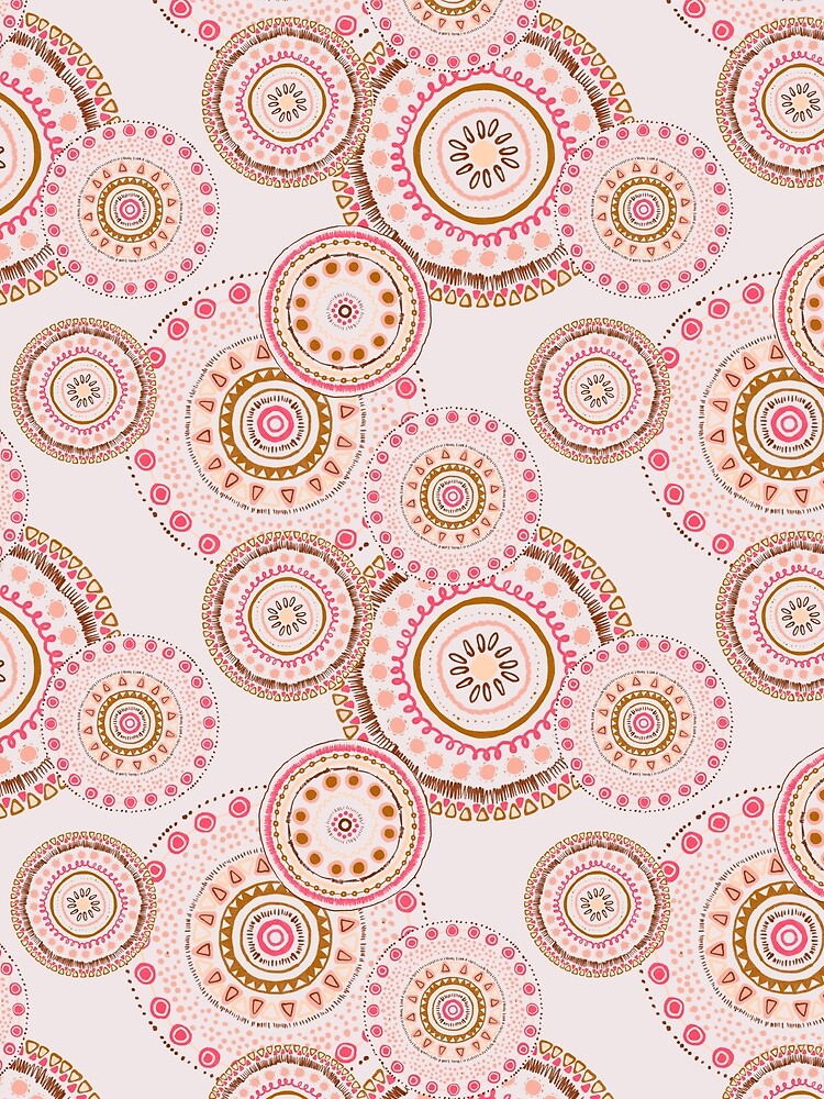 Mandala pattern white by Lena Pfitzner