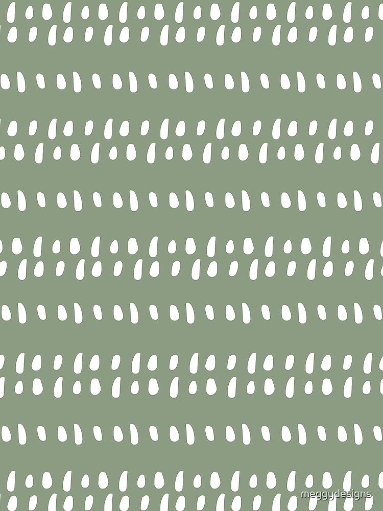 African, Spotted Mudcloth, Sage Green, Boho Prints by meggydesigns