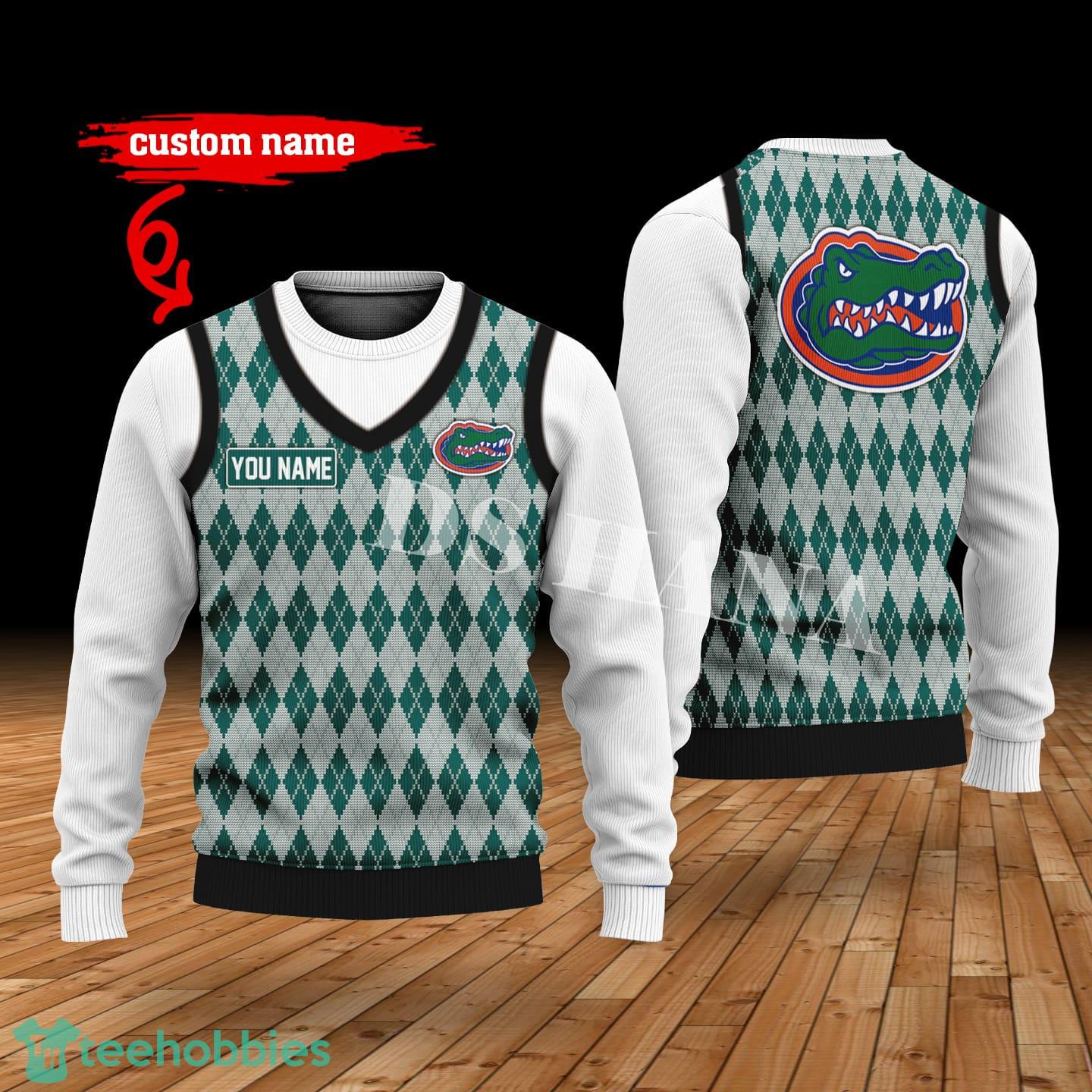 Florida Gators Custom Name New Style Sweater Ghile Style 3D Print Christmas Sweater