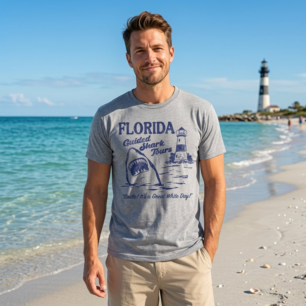 Florida Guided Shark Tours Men's T Shirt