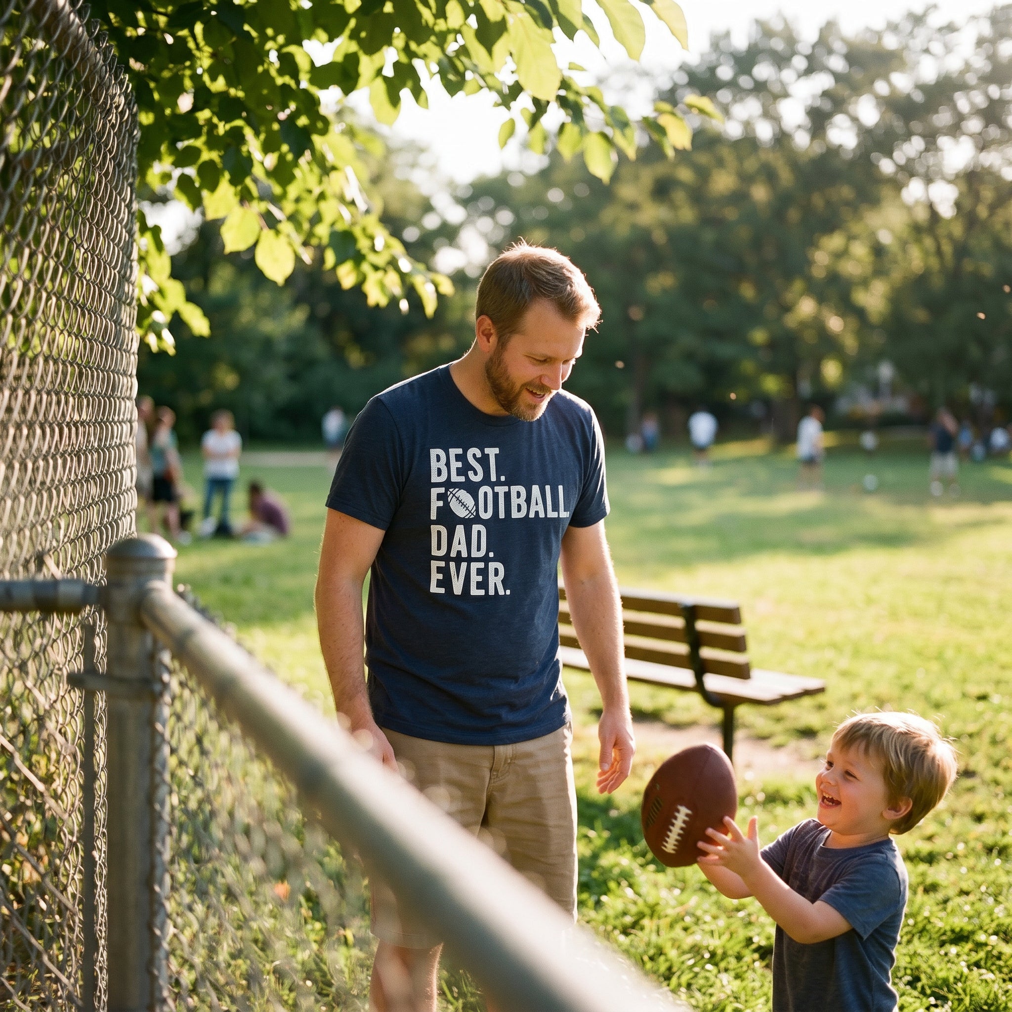 Best Football Dad Ever Men's T Shirt