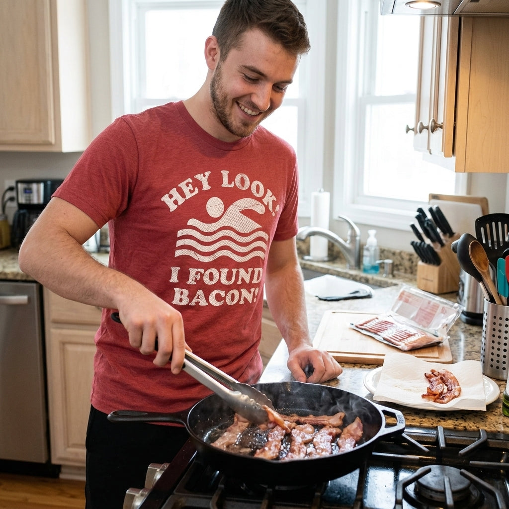 Hey Look I Found Bacon Men's T Shirt