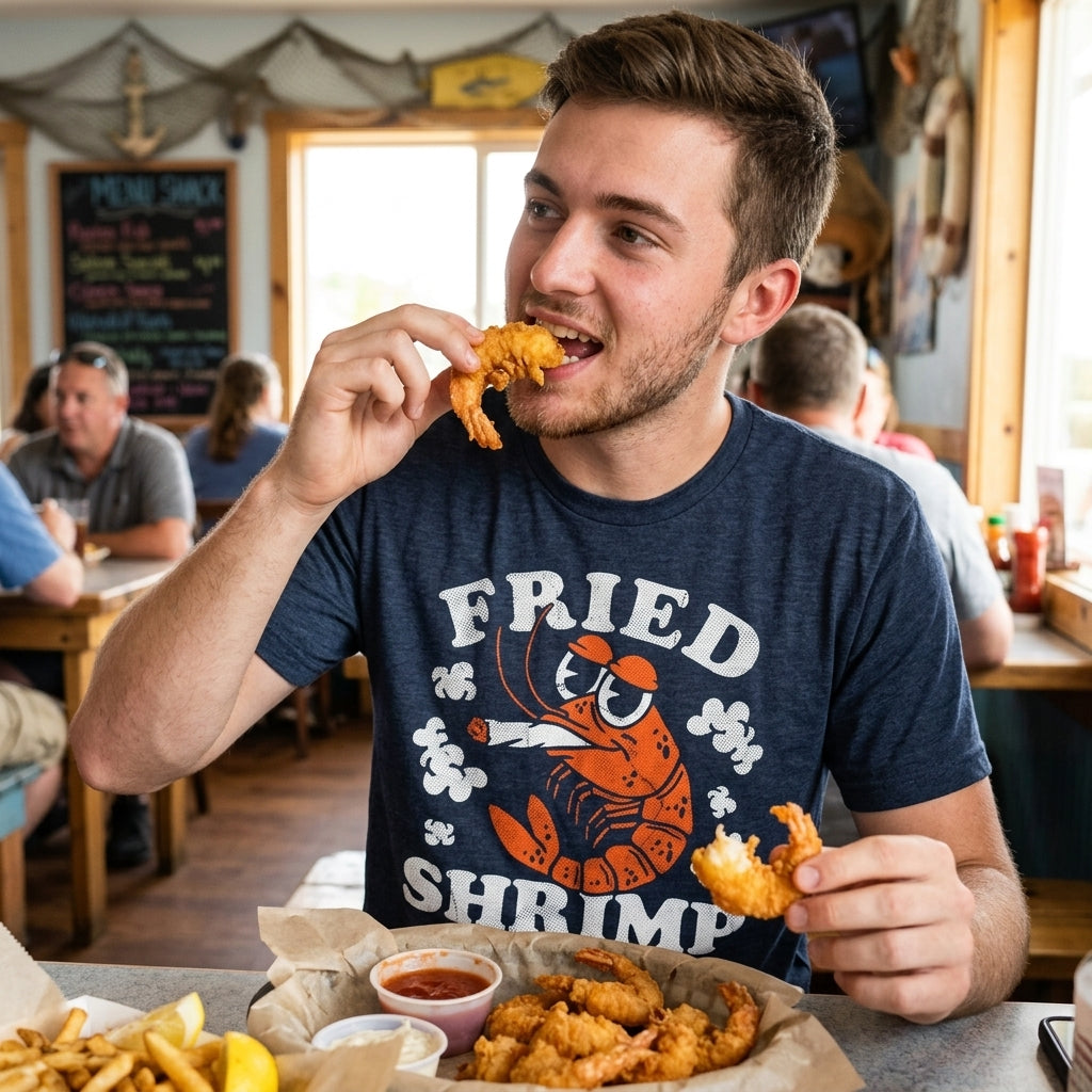 Fried Shrimp Men's T Shirt