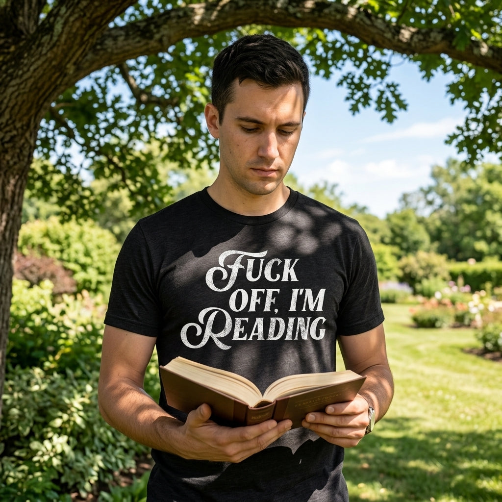 Fuck Off Im Reading Men's T Shirt