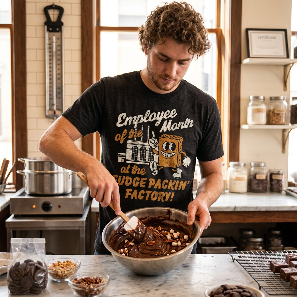 Employee Of The Month At The Fudge Packin Factory Men's T Shirt