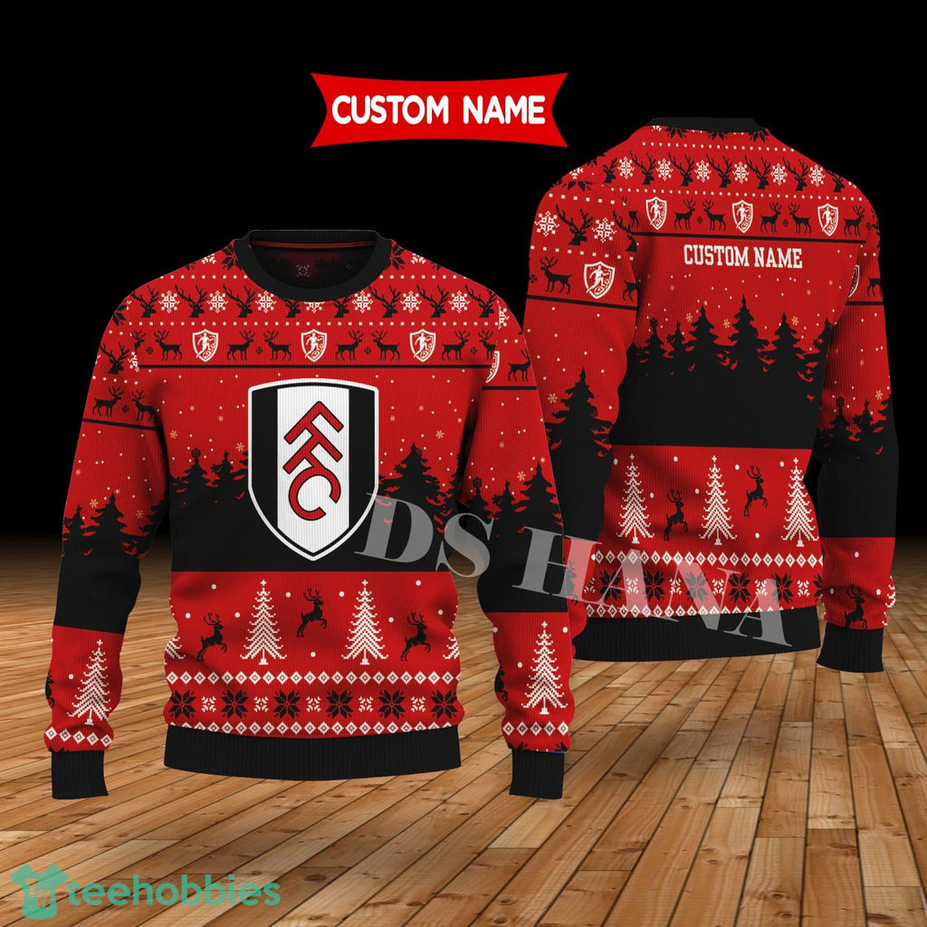 Fulham Custom Name Merry Xmas Sweater For Soccer Sport Team’s Fans Sweater