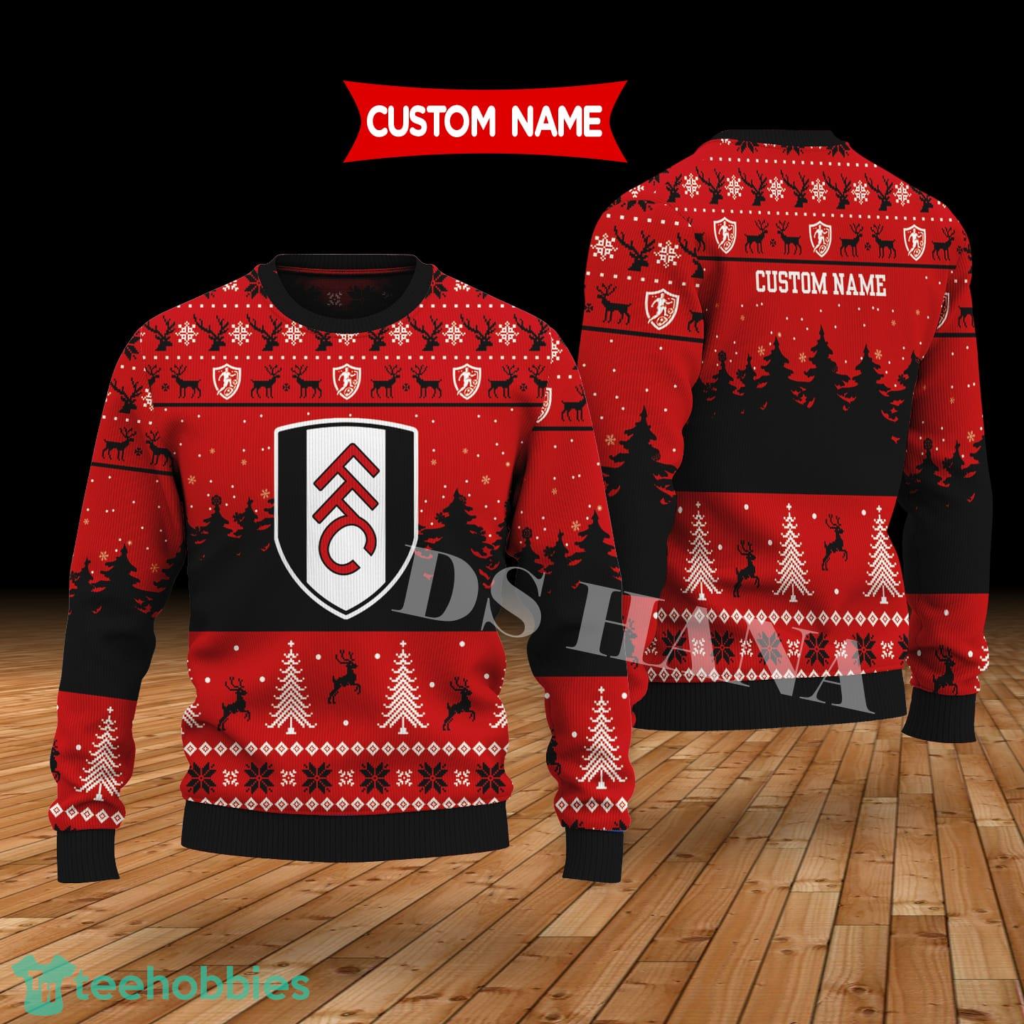 Fulham Custom Name Merry Xmas Sweater For Soccer Sport Team’s Fans Sweater