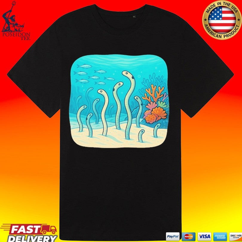 Garden Eels Reef Hawaii T-shirt