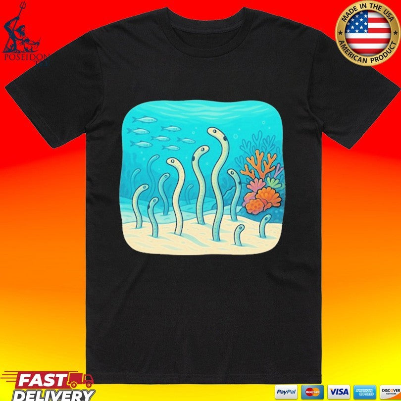 Garden Eels Reef Hawaii T-shirt
