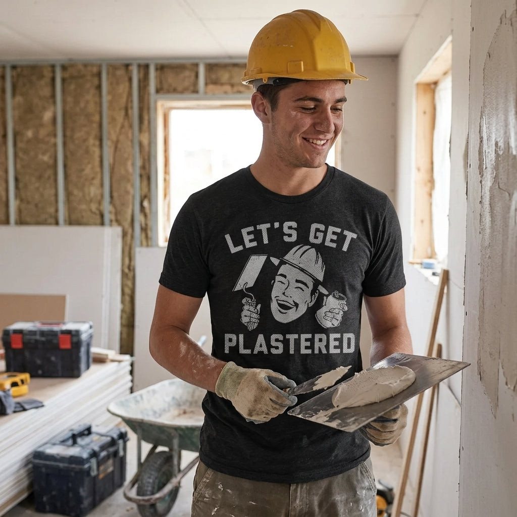 Lets Get Plastered Men's T Shirt