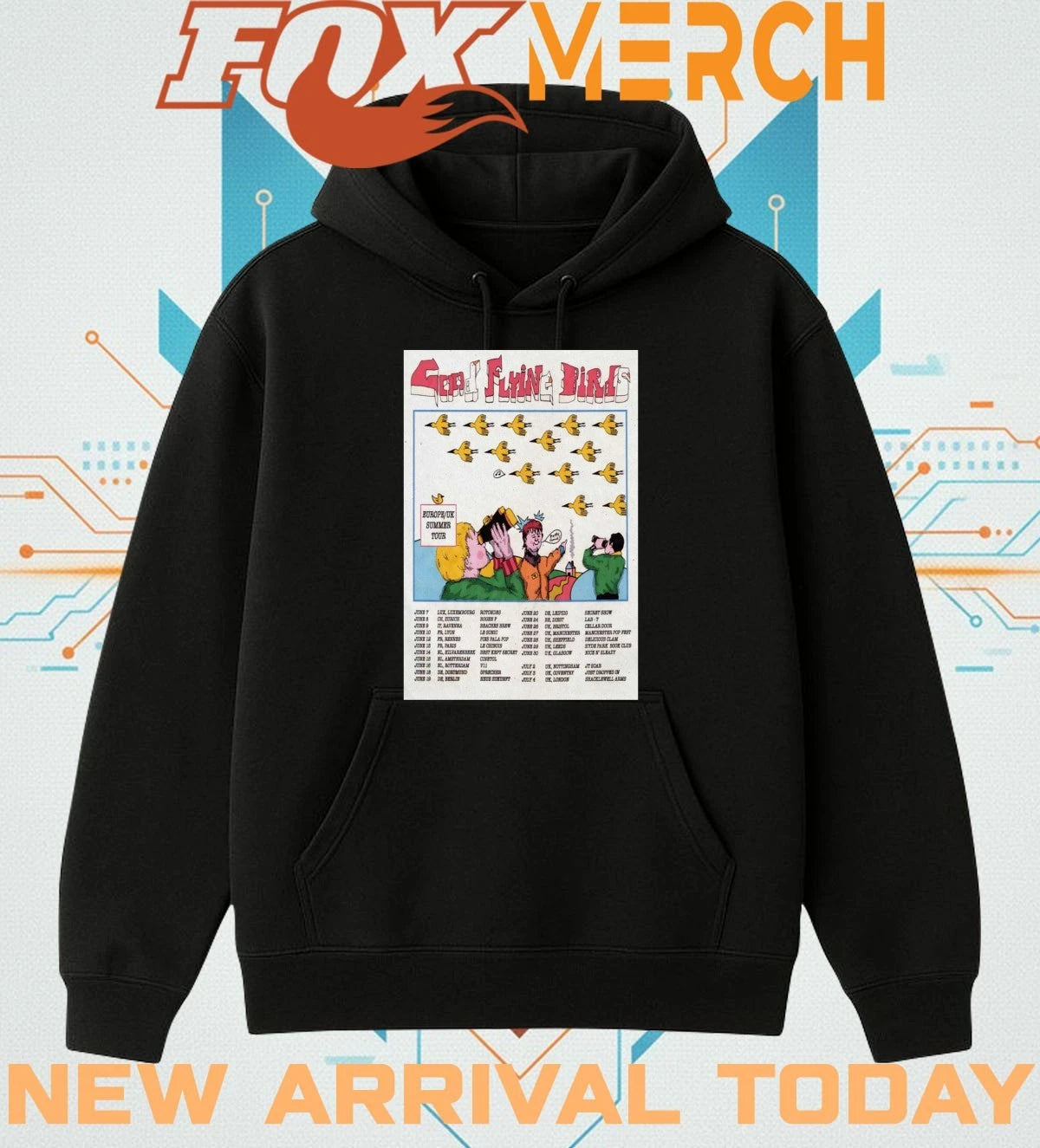 Good Flying Birds Summer EU UK Tour 2026 poster t-shirt