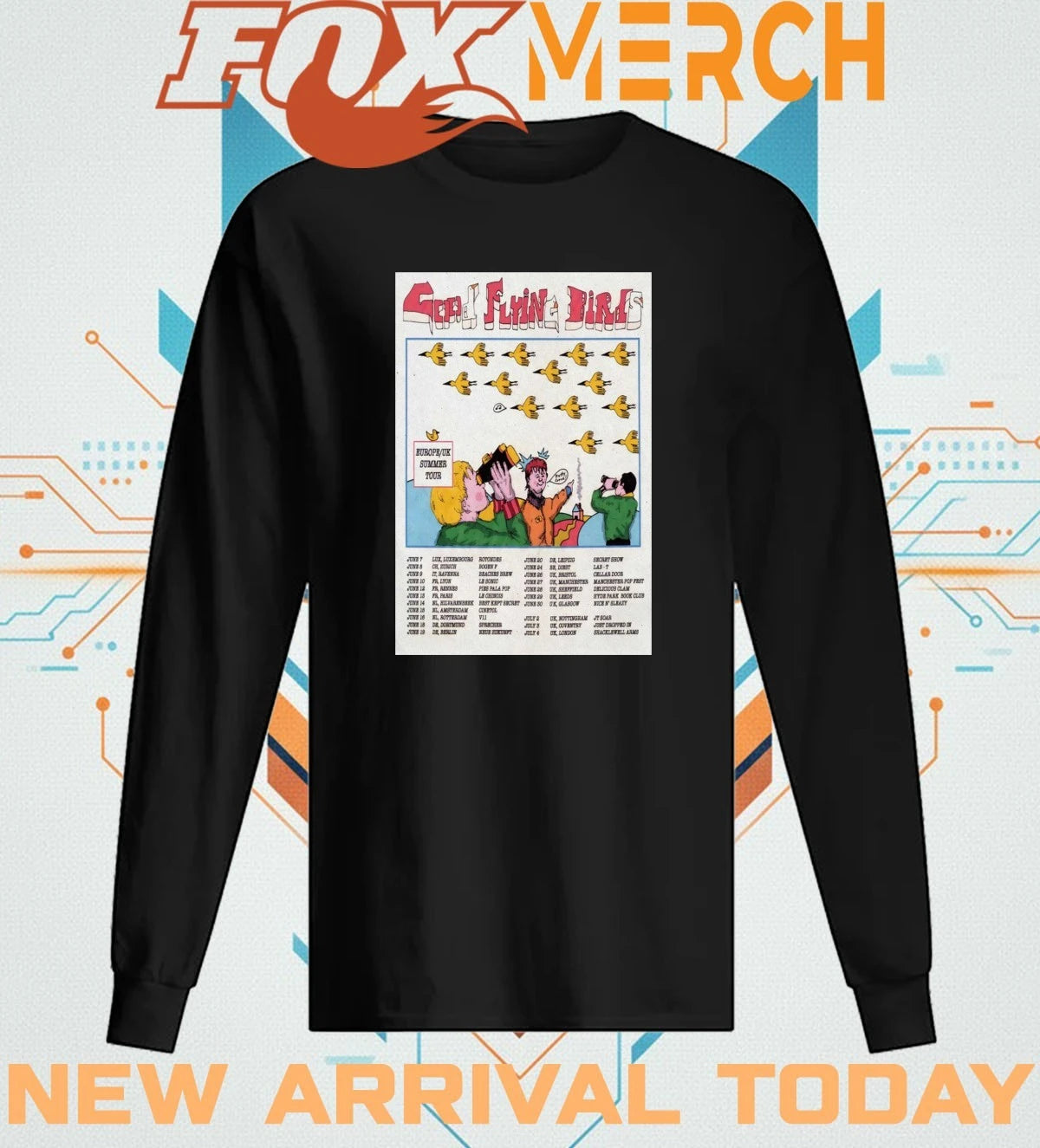 Good Flying Birds Summer EU UK Tour 2026 poster t-shirt