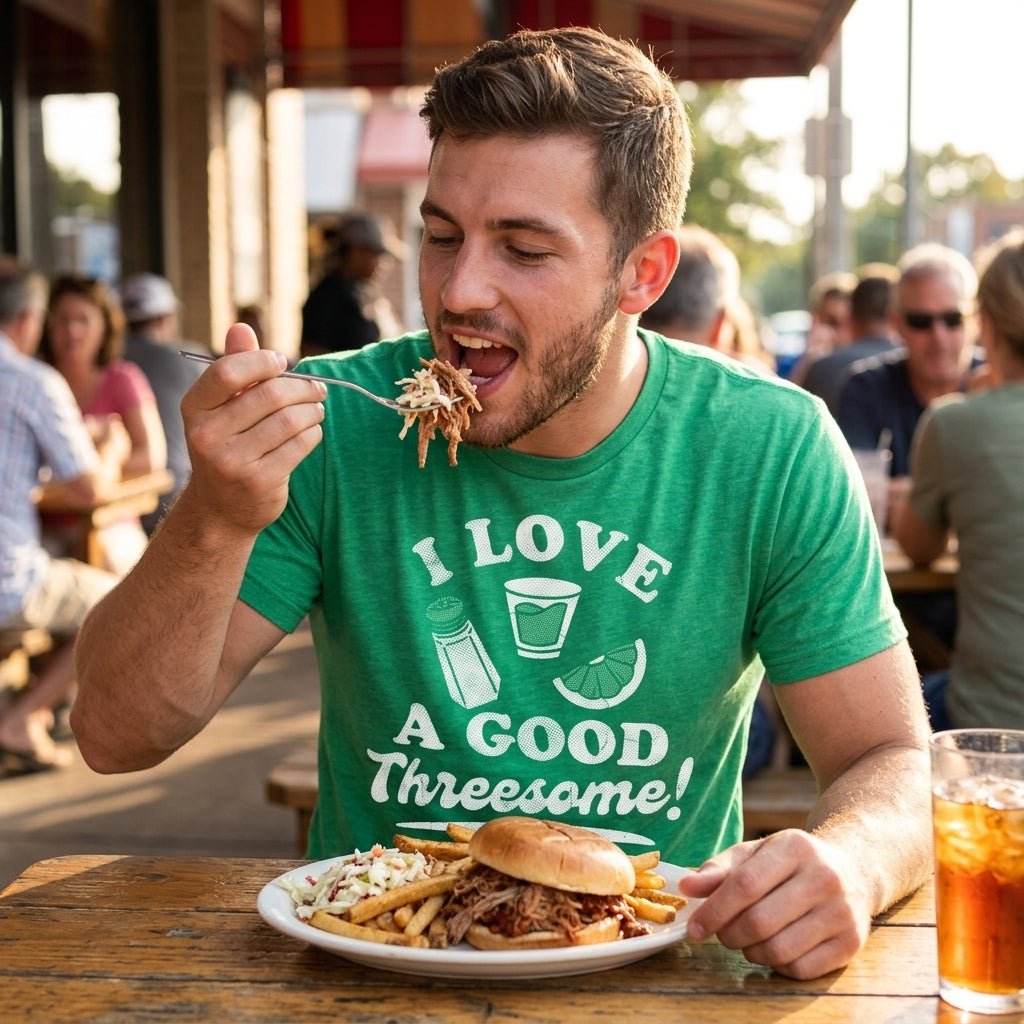 I Love A Good Threesome Men's T Shirt