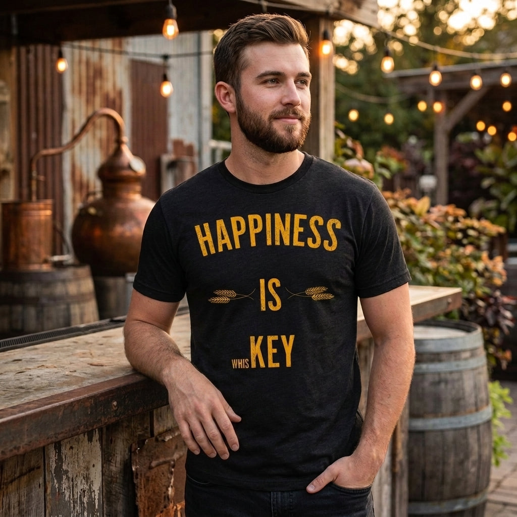 Happiness Is Whiskey Men's T Shirt