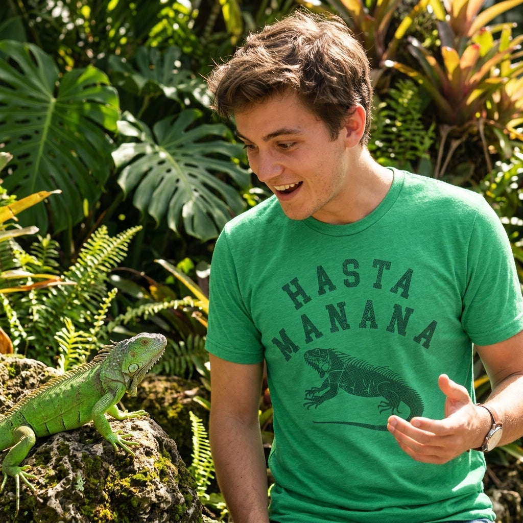 Hasta Manana Iguana Men's T Shirt