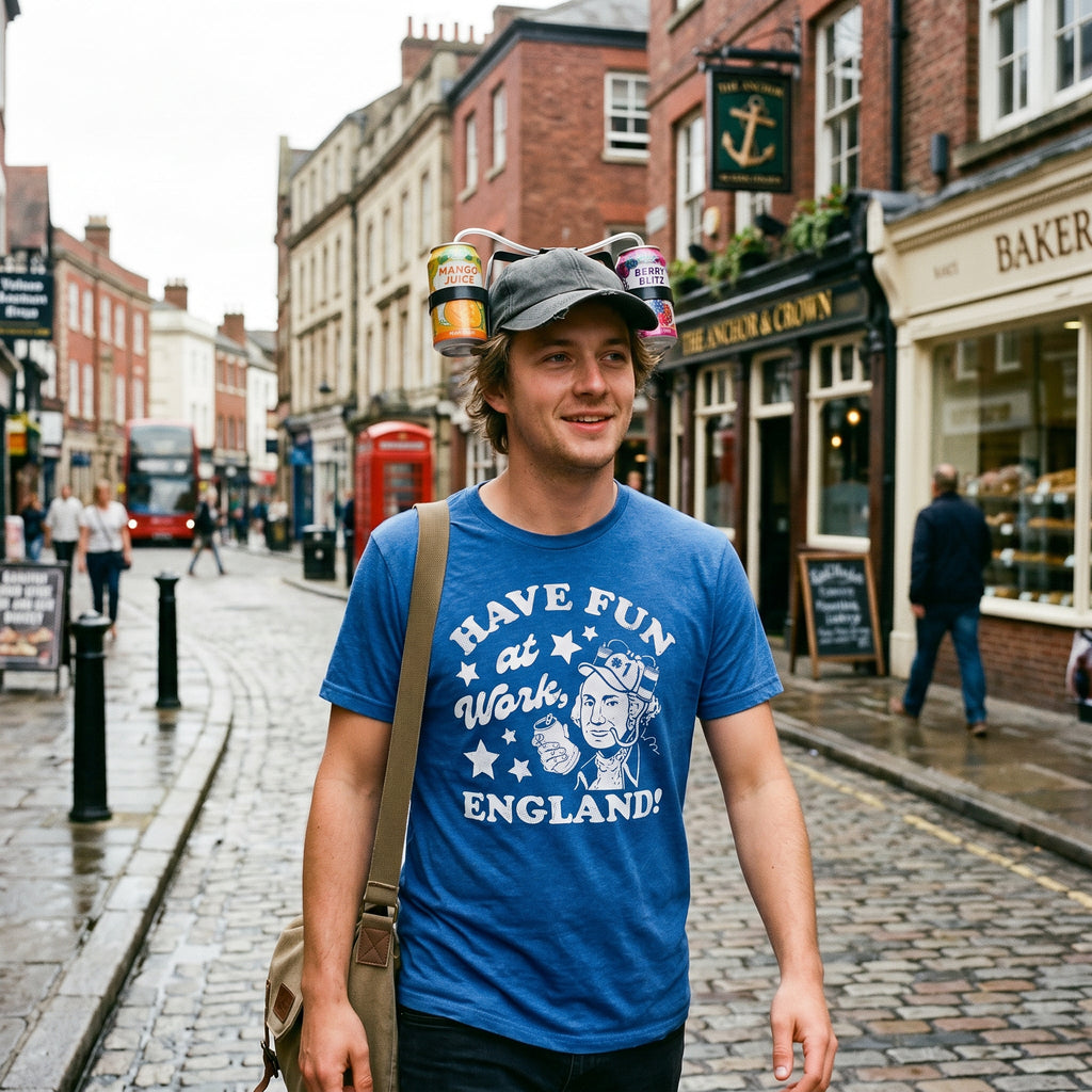 Have Fun At Work England Men's T Shirt
