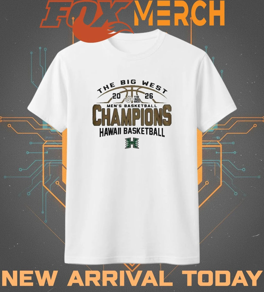 Hawaii Basketball 2026 The Big West Credit Union 1 Men’s Basketball Champions t-shirt
