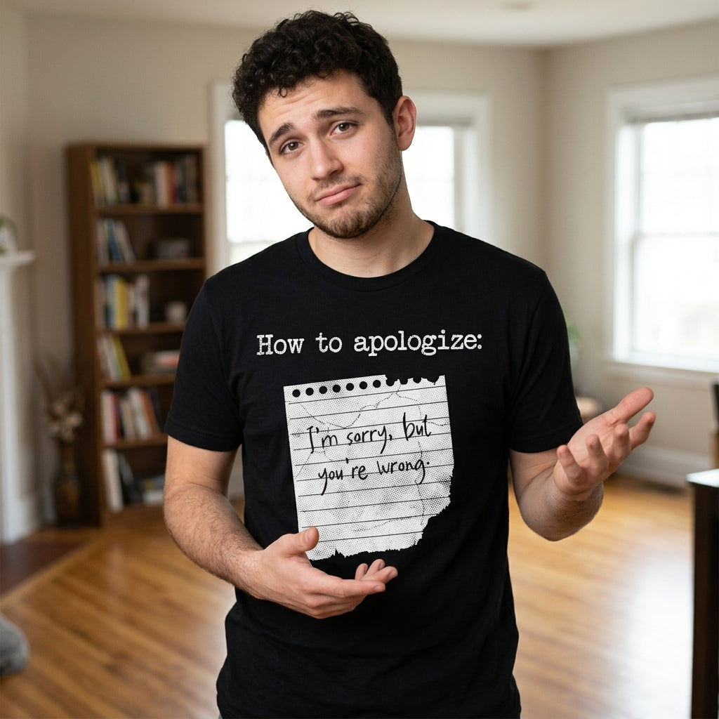 How To Apologize Men's T Shirt