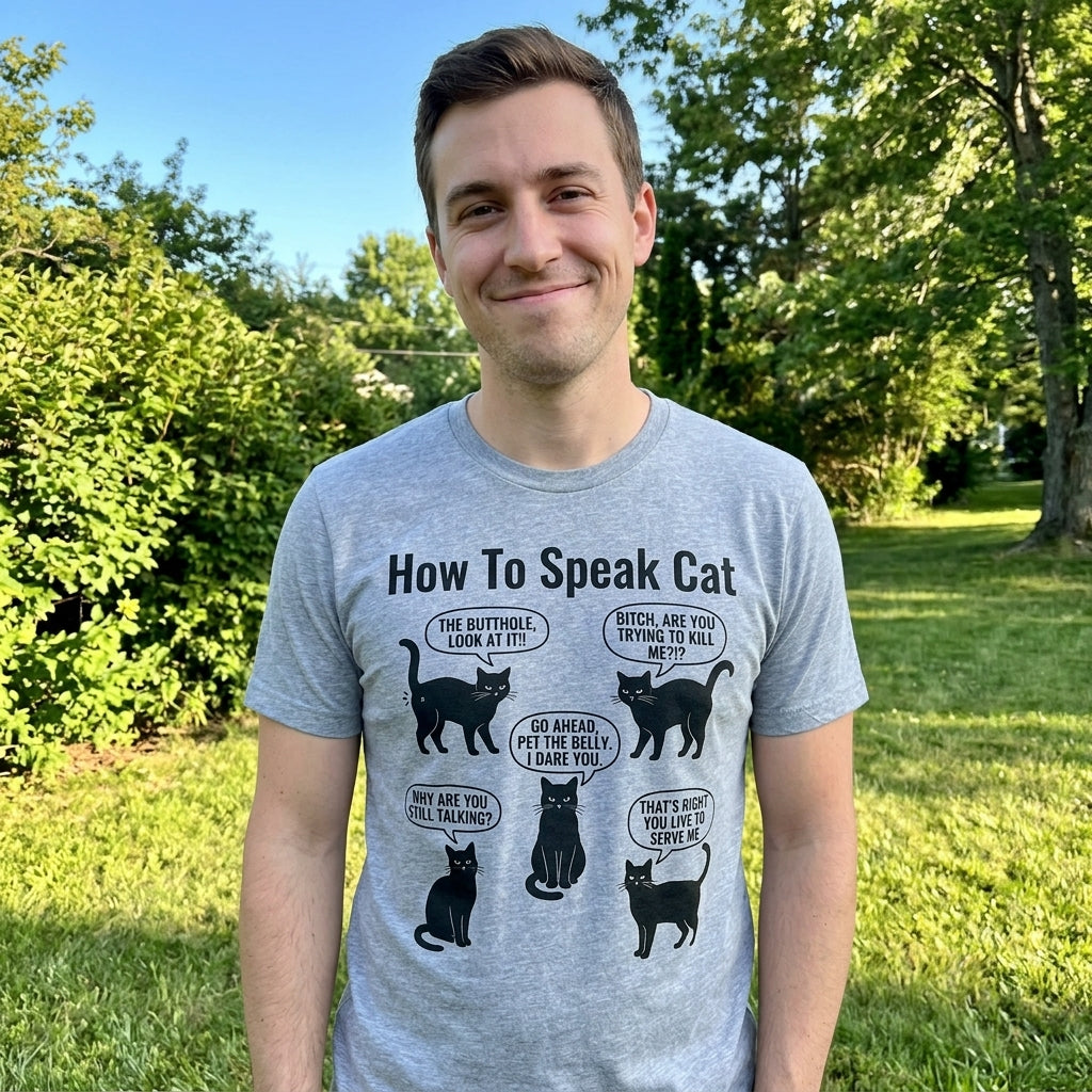 How To Speak Cat Men's T Shirt