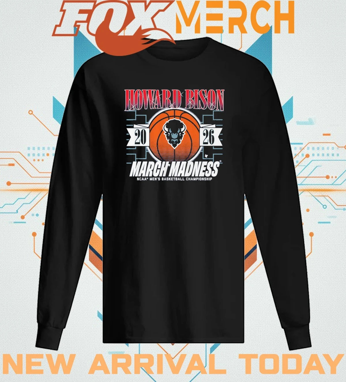 Howard Bison 2026 NCAA Men’s Basketball Championship March Madness t-shirt