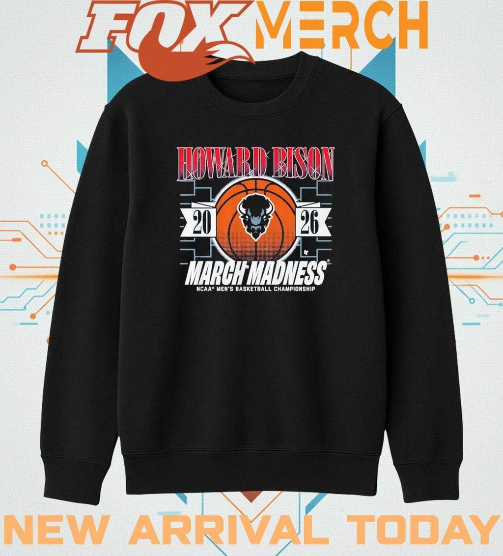 Howard Bison 2026 NCAA Men’s Basketball Championship March Madness t-shirt