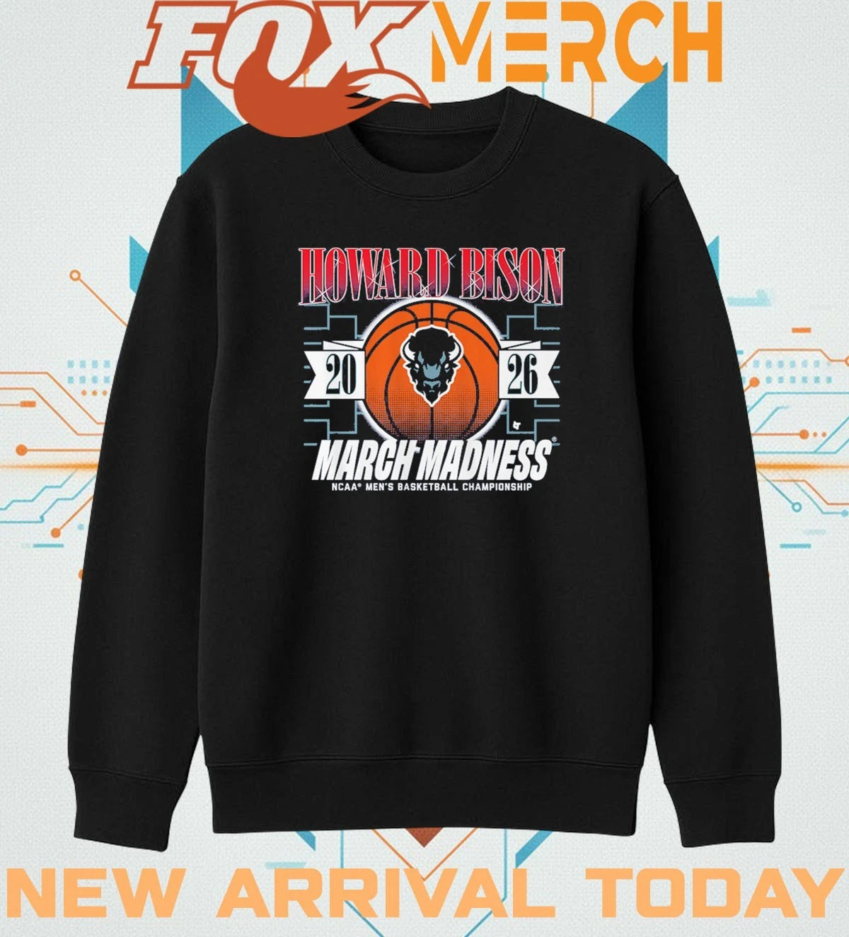 Howard Bison 2026 NCAA Men’s Basketball Championship March Madness t-shirt