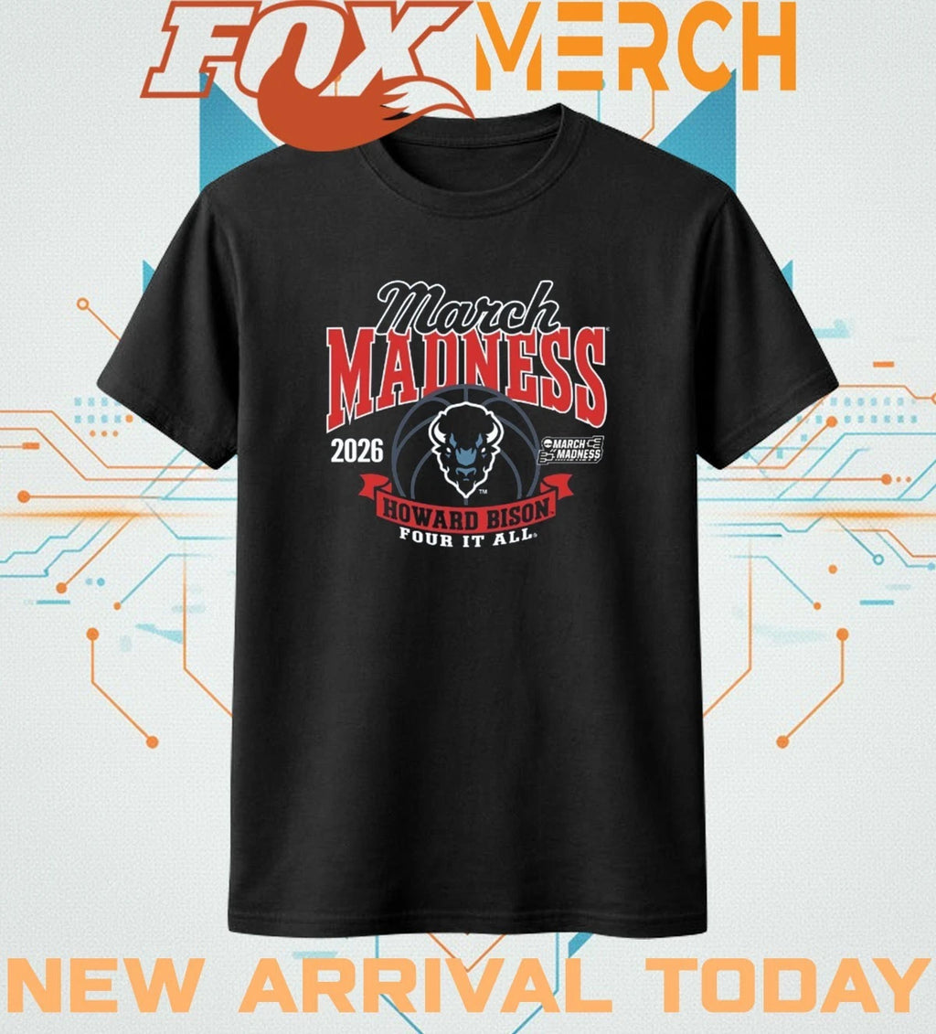 Howard University Women’s Basketball 2026 March Madness Bound shirt