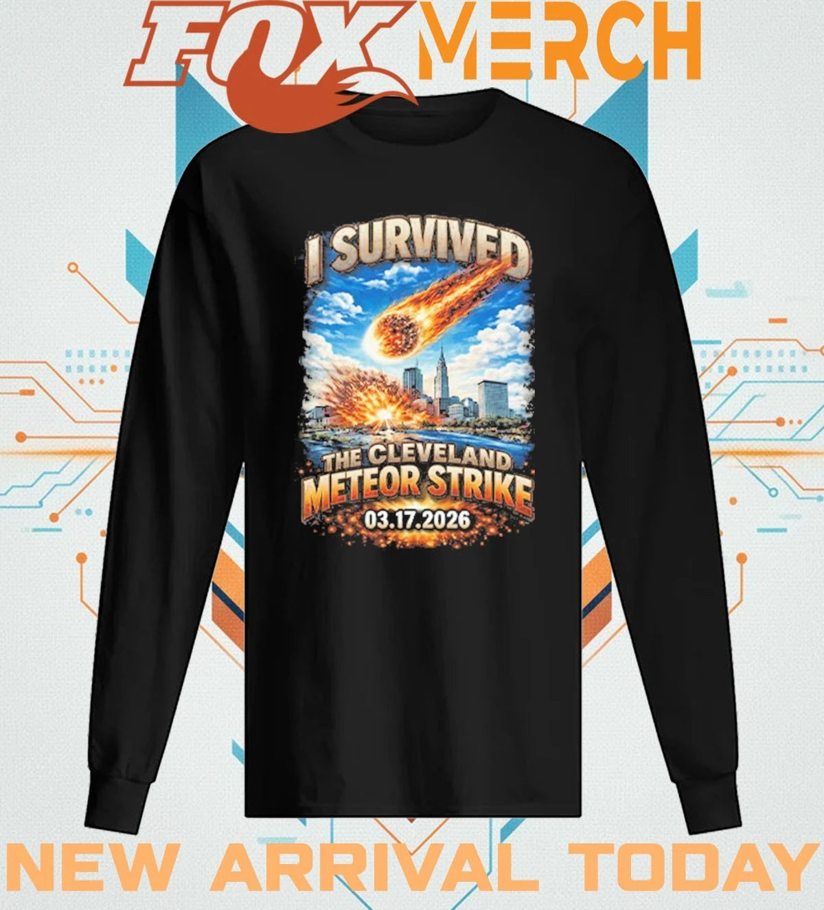 I survived the Cleveland Meteor Strike 03 17 2026 t-shirt