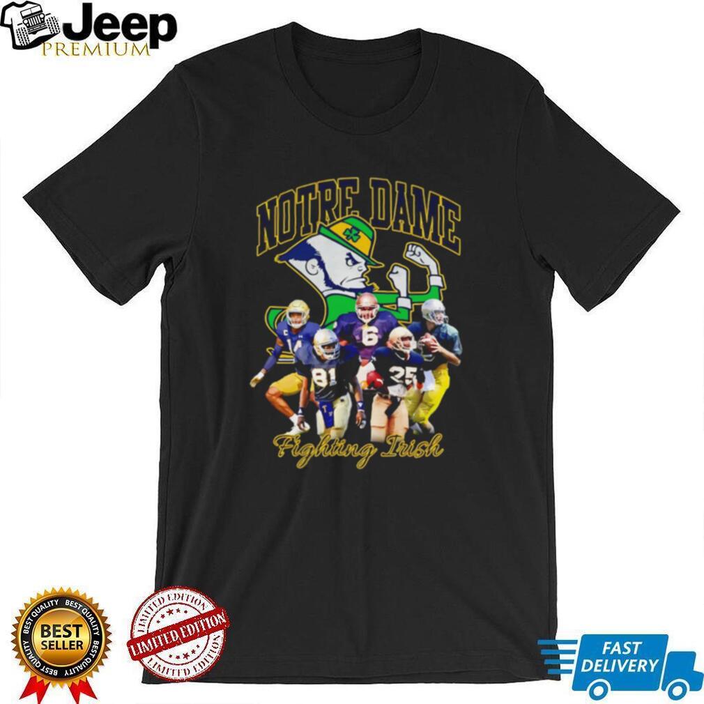 Notre Dame Fighting Irish Football Collage shirt