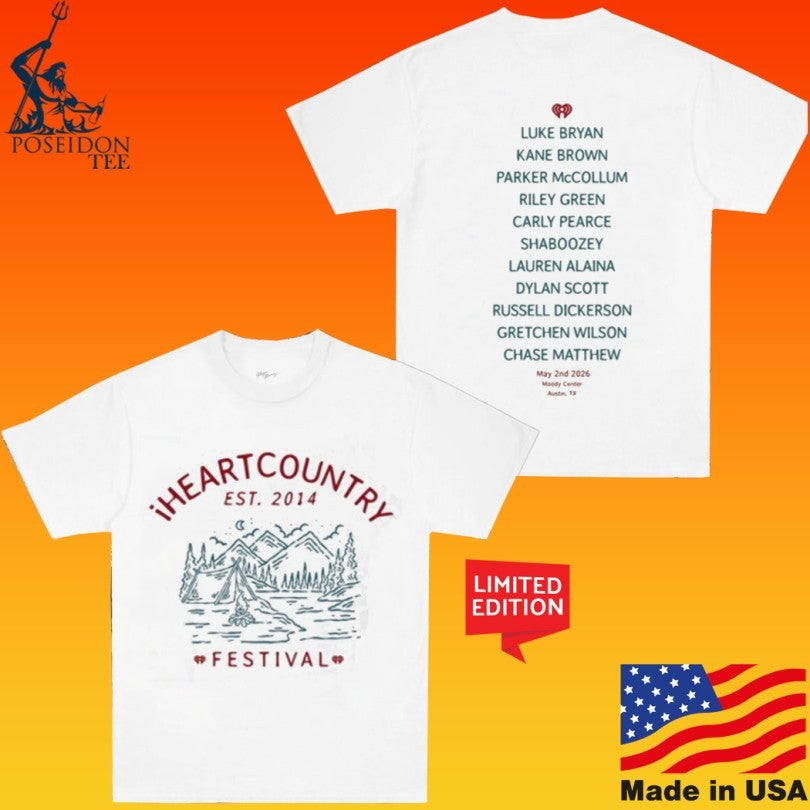 Iheart Iheartcountry Festival 2026 Camp Ringer T-shirt