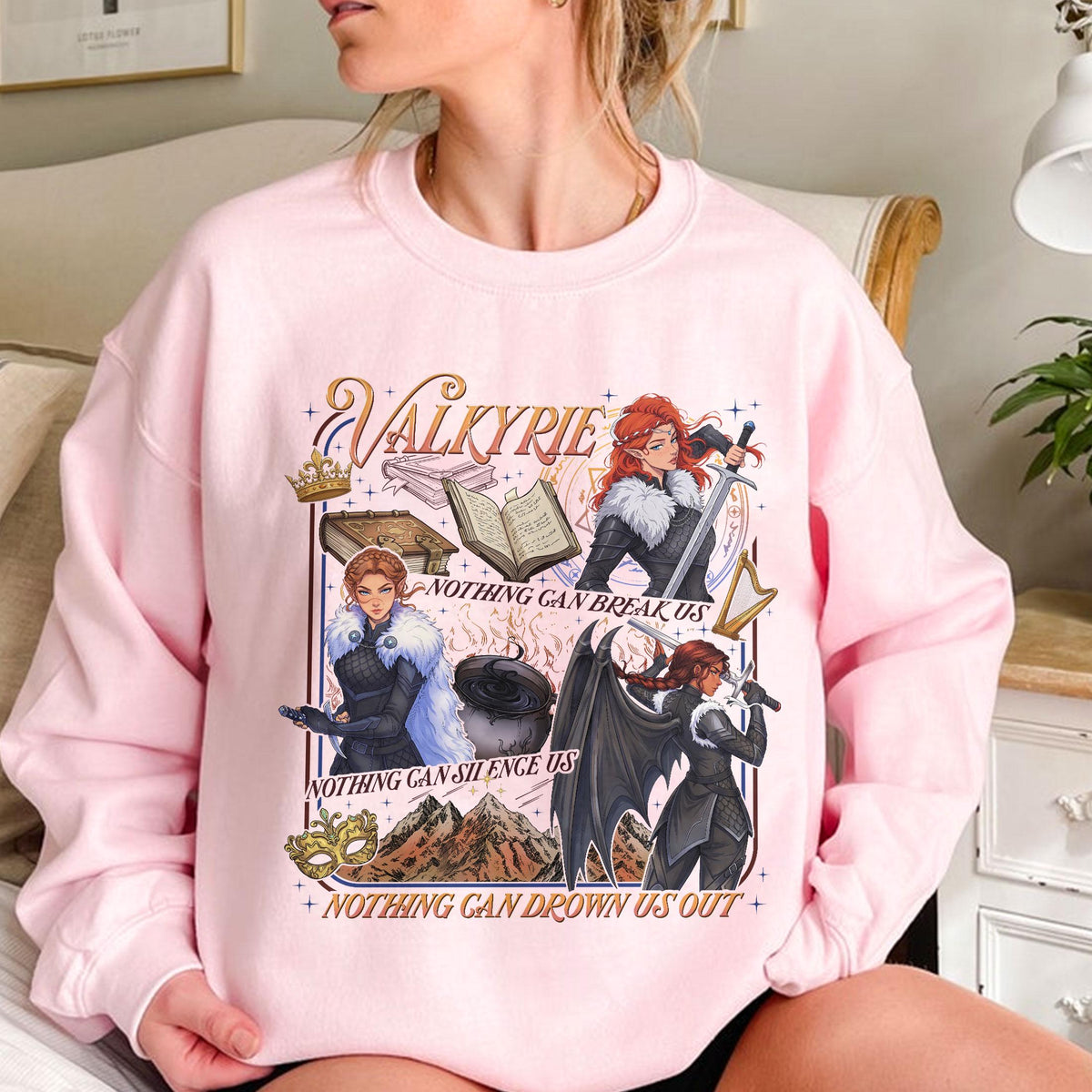 Valkyries Acotar Court Splintered Harmony Acotar Nesta Gwyn Emerie Tee Sjm Bookish Merch (4)