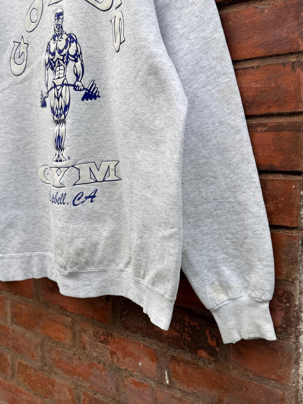 Vintage 90 39 Gold 39 Gym Campbell Ca Body Building Ash Grey (2)
