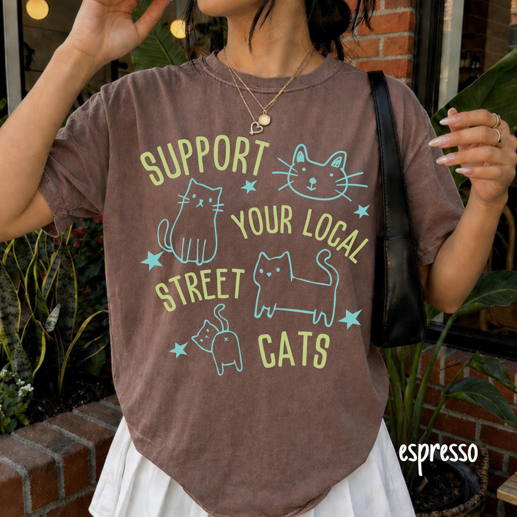 Ca Cat Lover Support Local Street Cats Cat Rescue Unisex T-shirt, Sweatshirt, Hoodie (4)