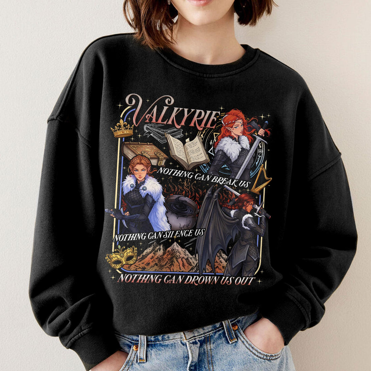 Valkyries Acotar Court Splintered Harmony Acotar Nesta Gwyn Emerie Tee Sjm Bookish Merch (5)
