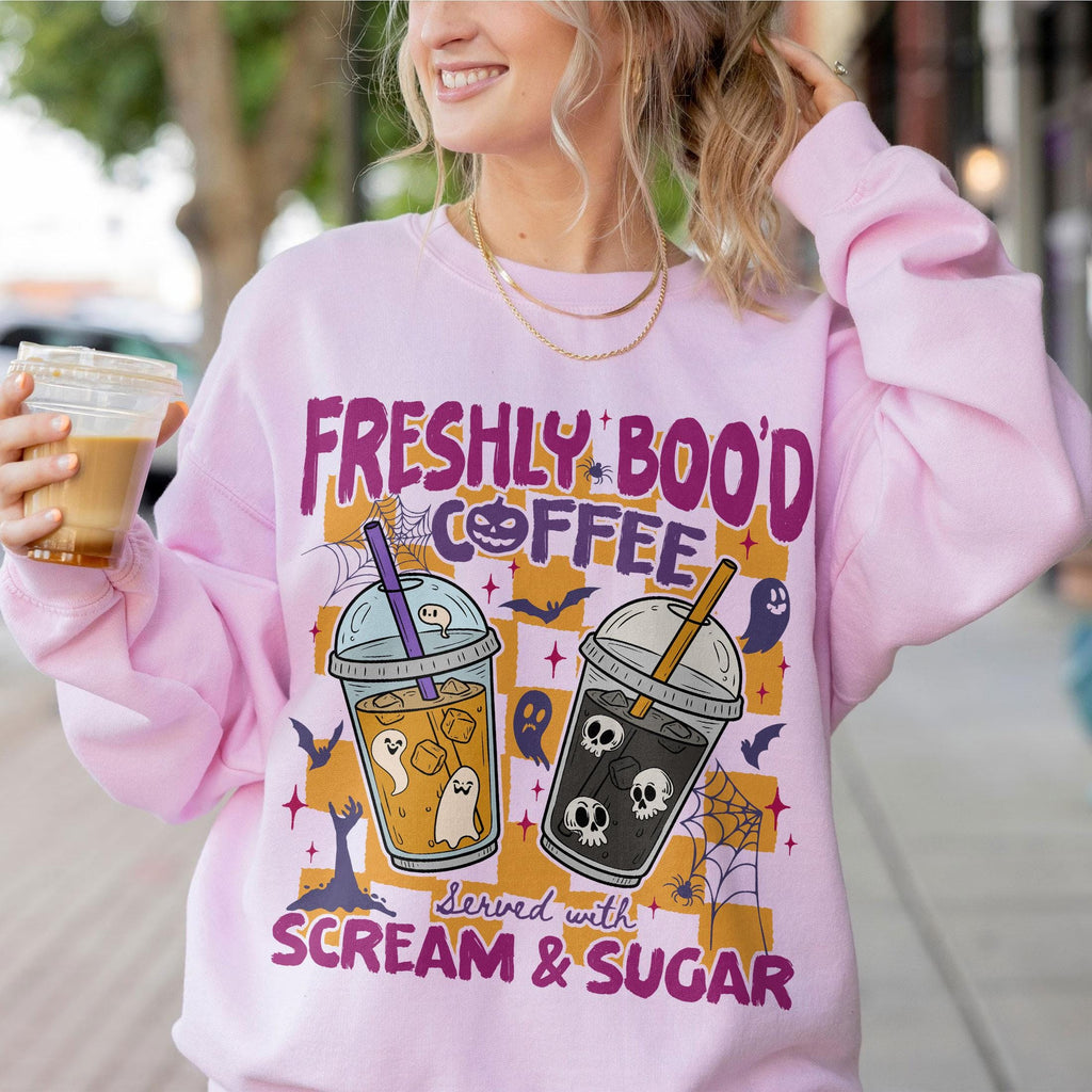 Halloween Freshly Boo 39 Coffee Vintage Ghost Coffee Coffee Lover Spooky Season (5)