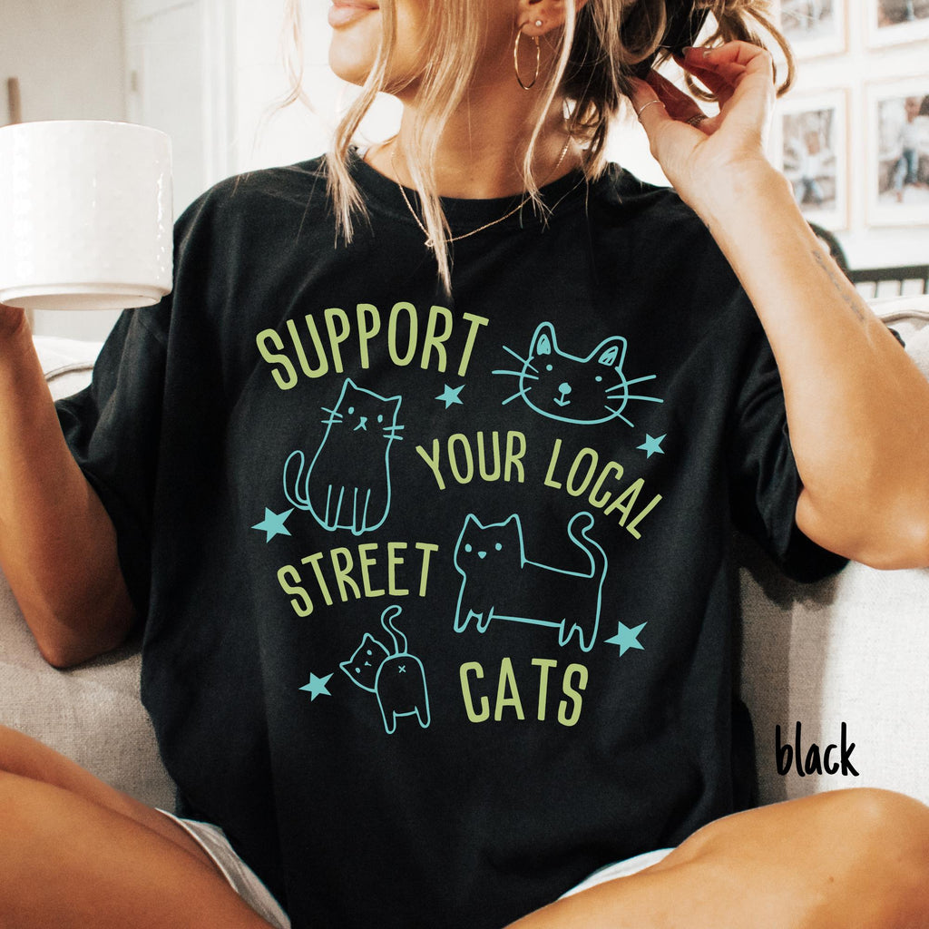 Ca Cat Lover Support Local Street Cats Cat Rescue Unisex T-shirt, Sweatshirt, Hoodie (5)