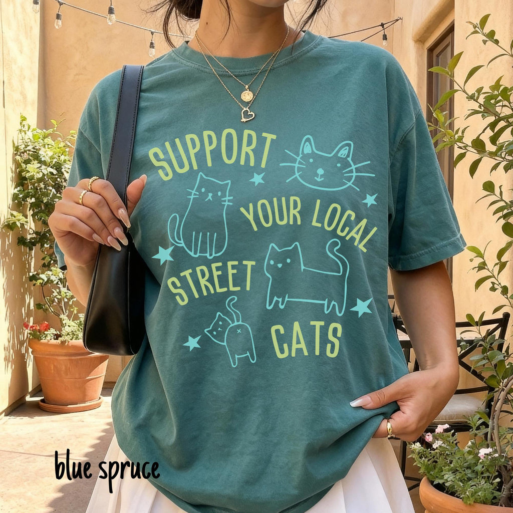 Ca Cat Lover Support Local Street Cats Cat Rescue Unisex T-shirt, Sweatshirt, Hoodie (1)