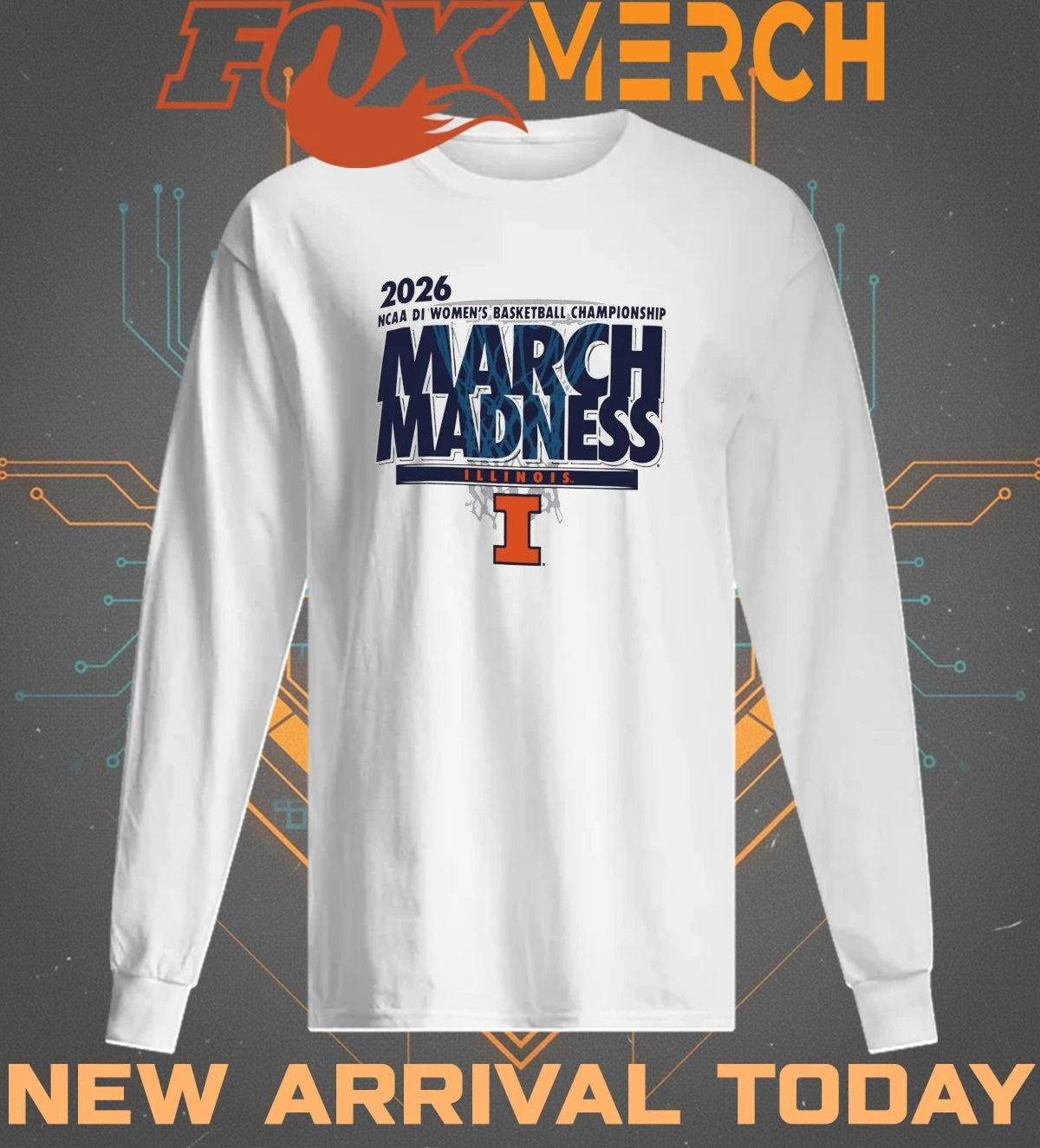 Illinois Fighting Illini 2026 NCAA DI Women’s Basketball Championship March Madness t-shirt