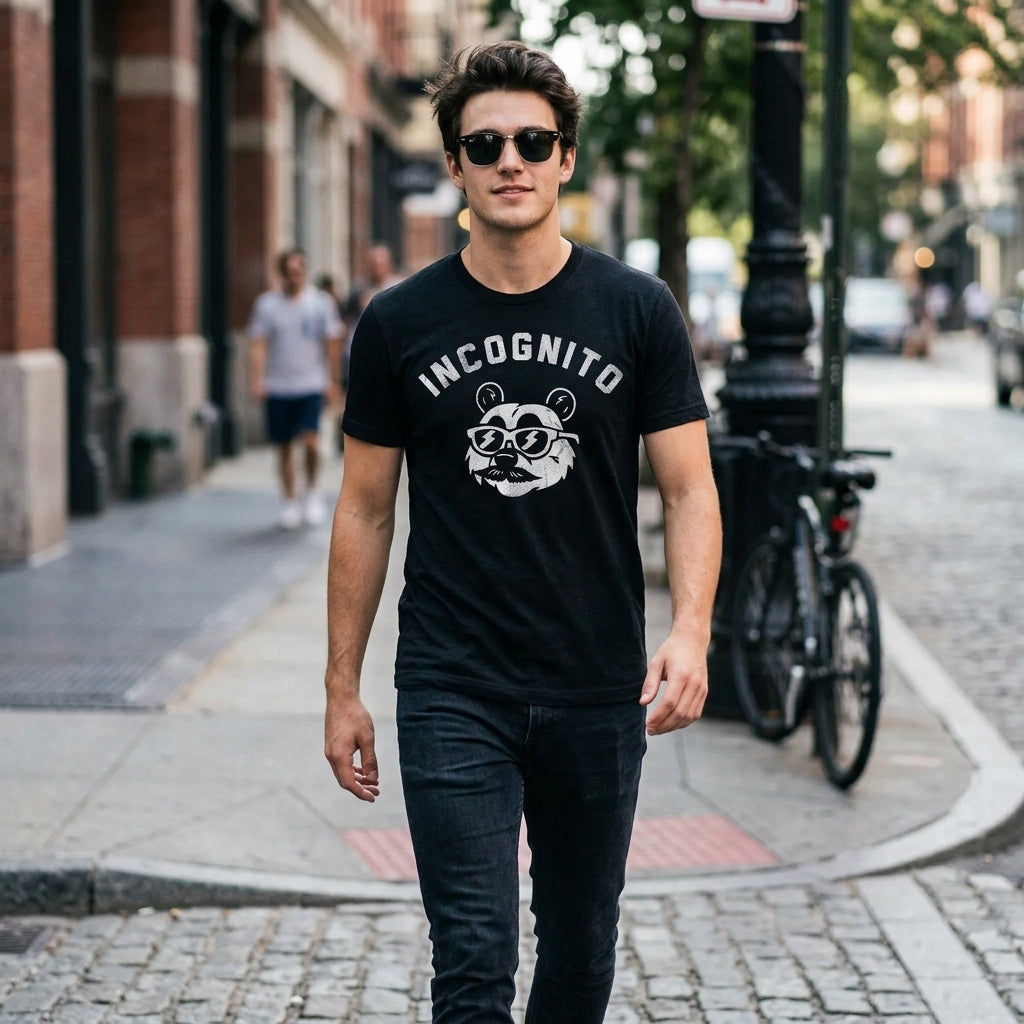 Incognito Panda Men's T Shirt