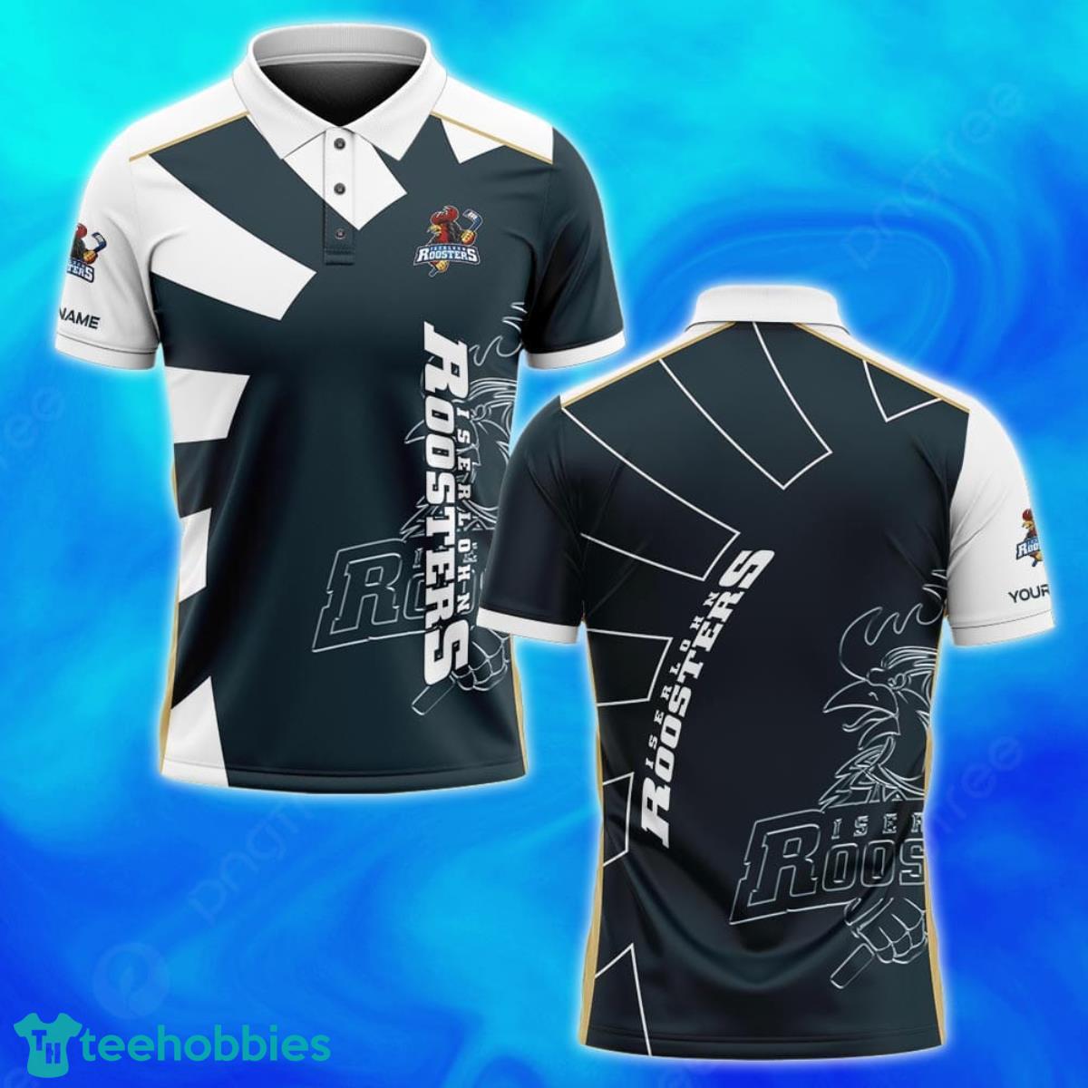 Iserlohn Roosters Polo Shirt Custom Name Gifts For Loved Ones