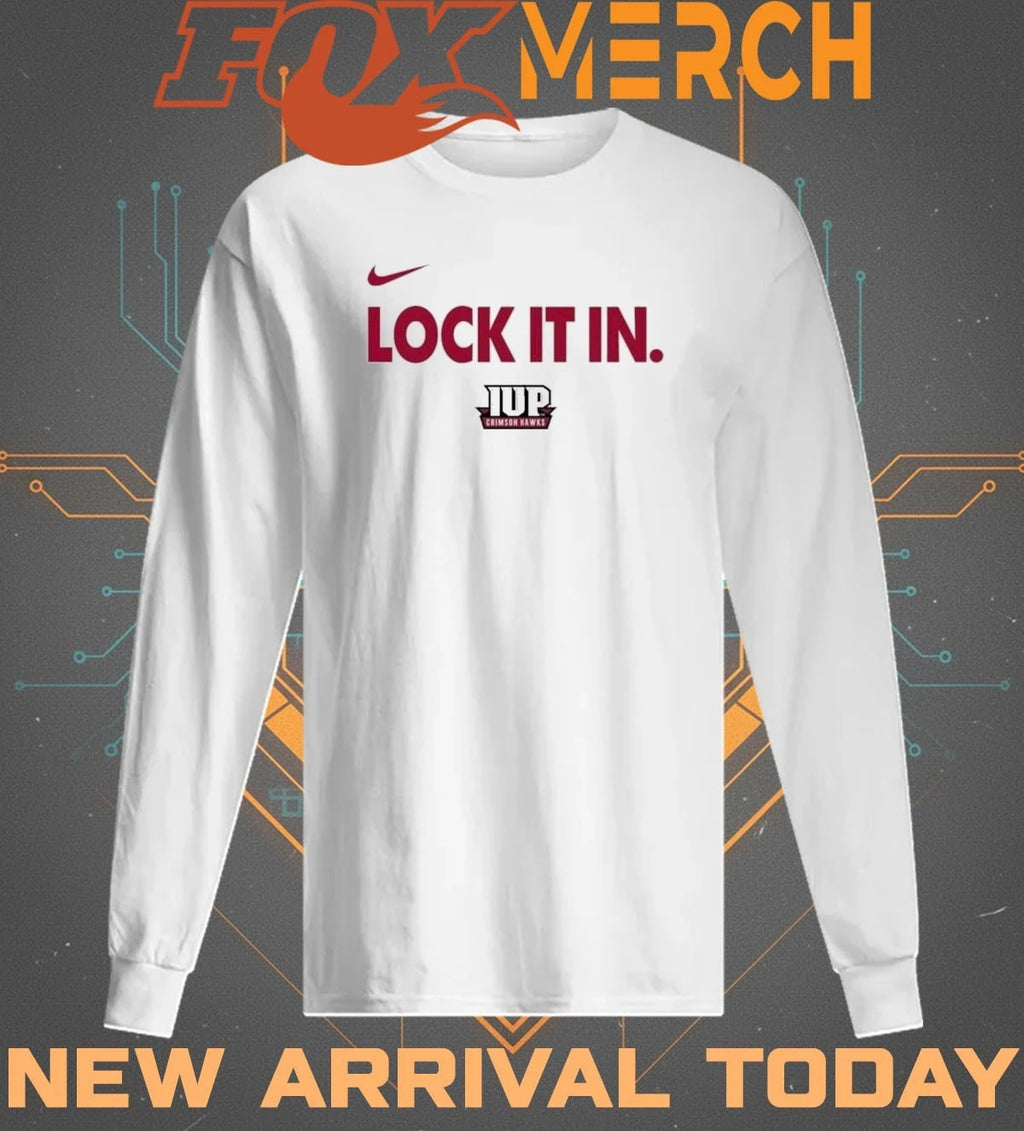 IUP Crimson Hawks Lock It In Basketball Postseason Bench t-shirt
