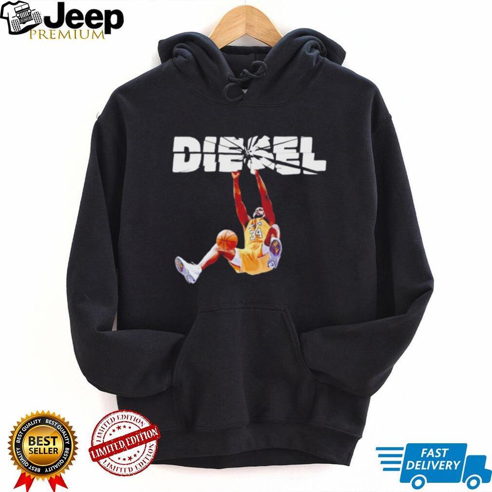 Shaquille O’Neal Diesel broken glass graphic shirt