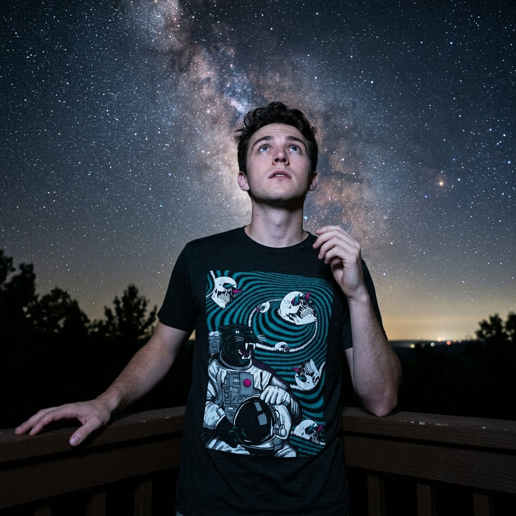 Panther Astronaut Men's T Shirt