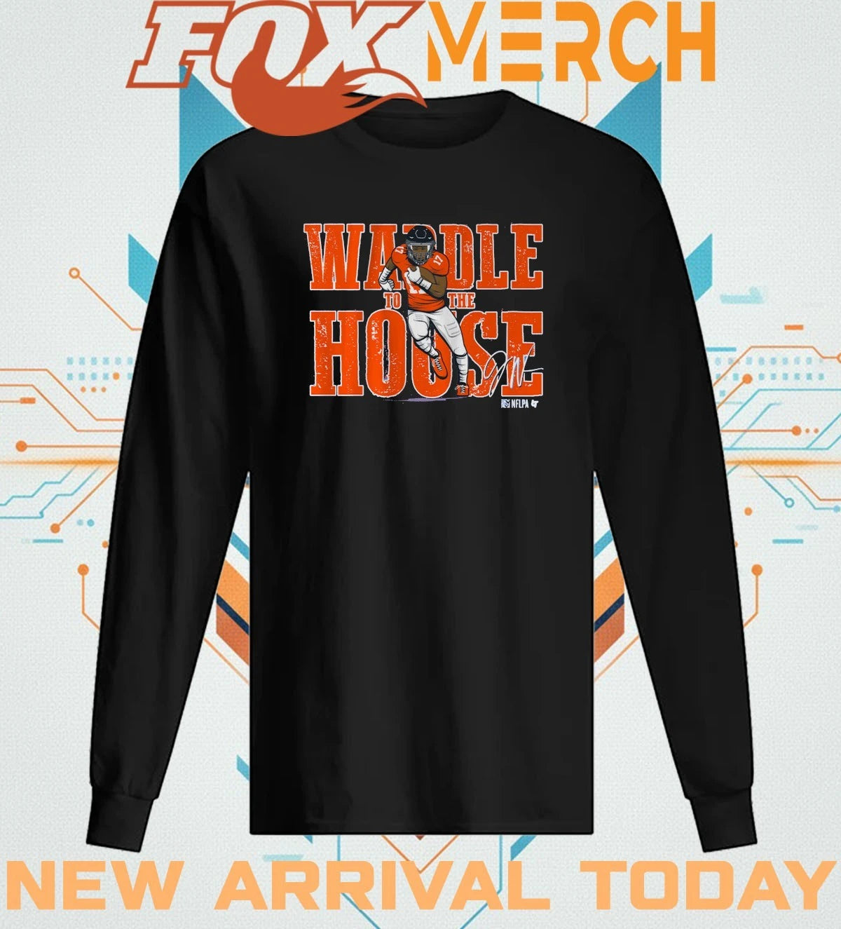 Jaylen Waddle to the house Denver signature t-shirt