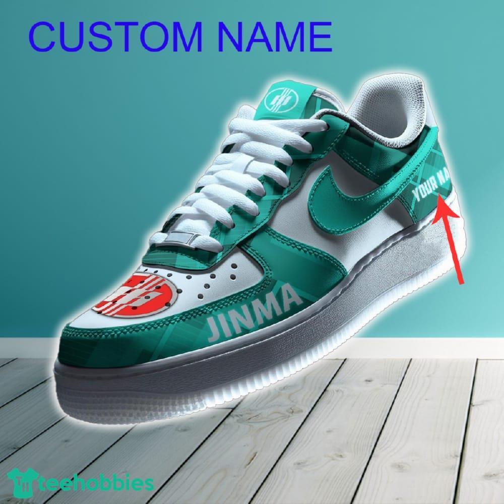 Jinma Car Air Force 1 Shoes Green Color For Men Women Custom Name Gift For Fans