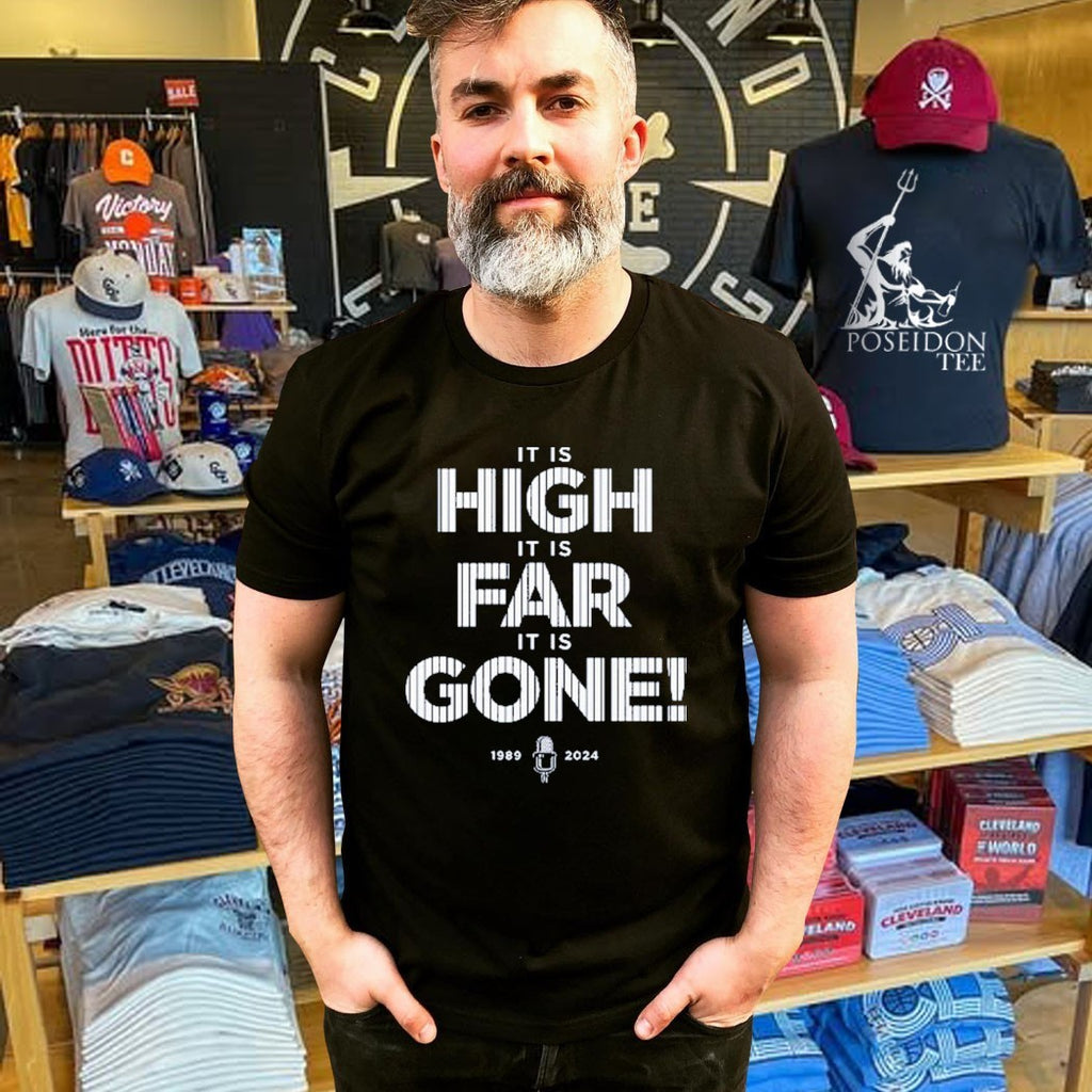 John Sterling It Is High It Is Far It Is Gone 1989-2024 T-shirt