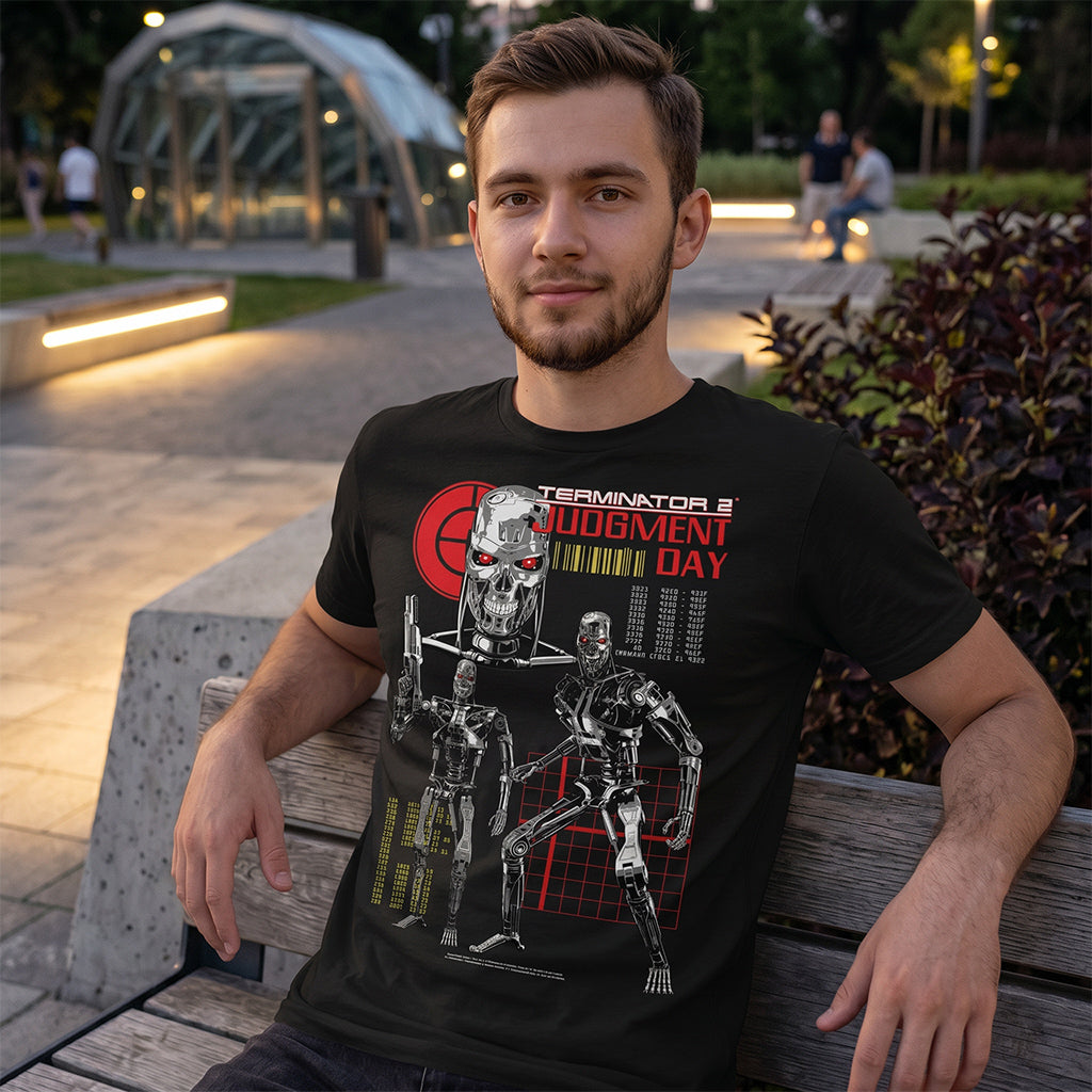 Terminator 2 Endo Collage Men's T Shirt