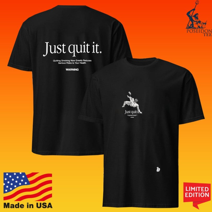 Juicestore Embroidery Just Quit It T-shirt