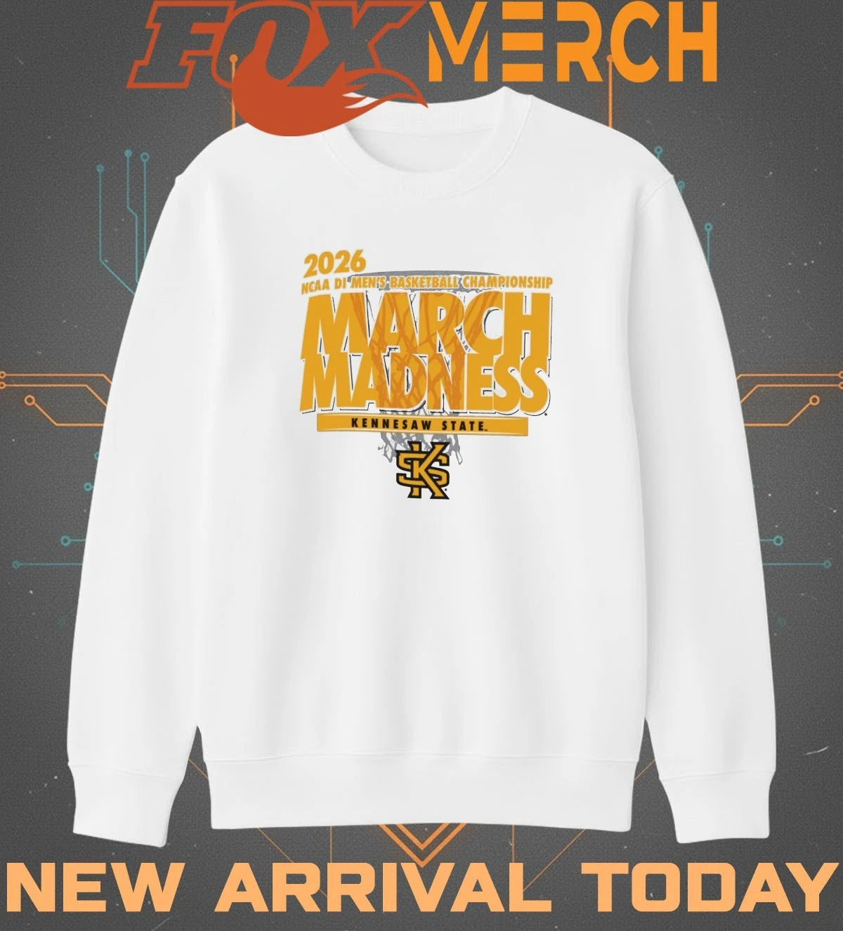 Kennesaw State Owls 2026 NCAA DI Men’s Basketball Championship March Madness t-shirt